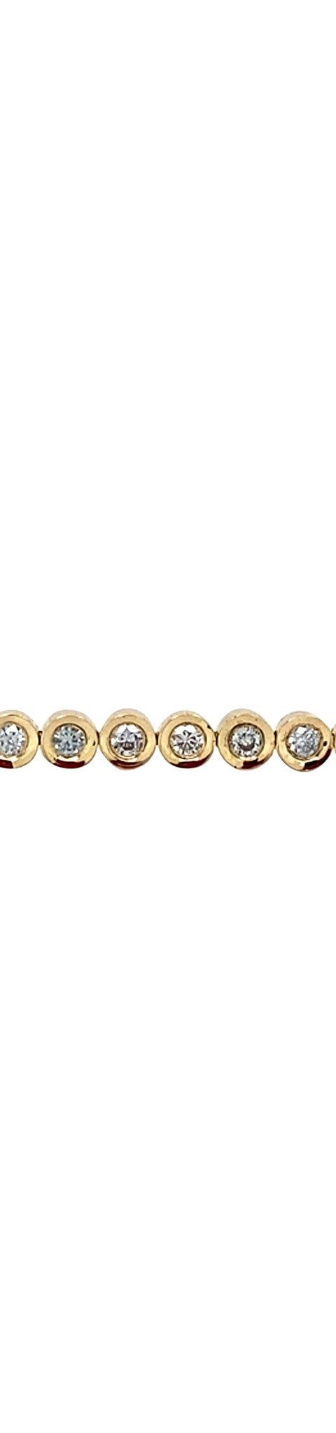 Vintage 18K Gold Tennis Bracelet with Diamond